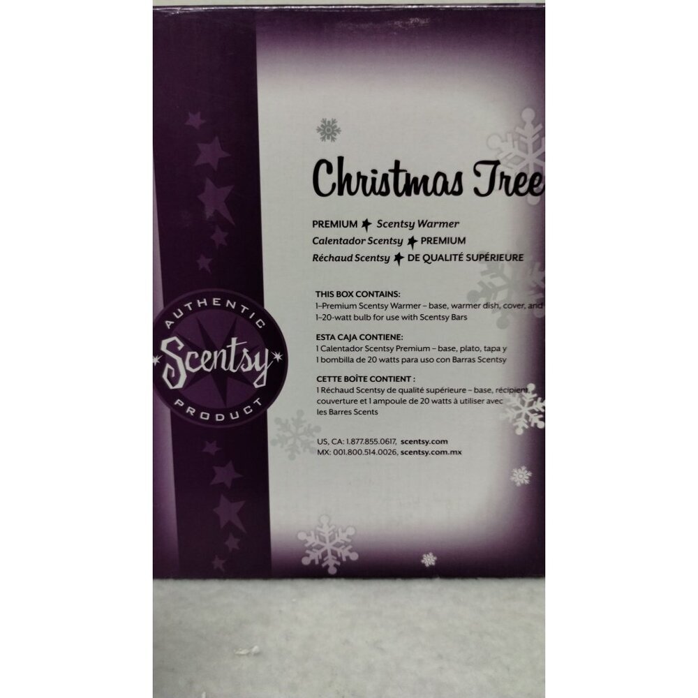 Ceramic Scentsy Christmas Tree Premium Warmer With Star Topper & Colorful Bulbs - Picture 8 of 13